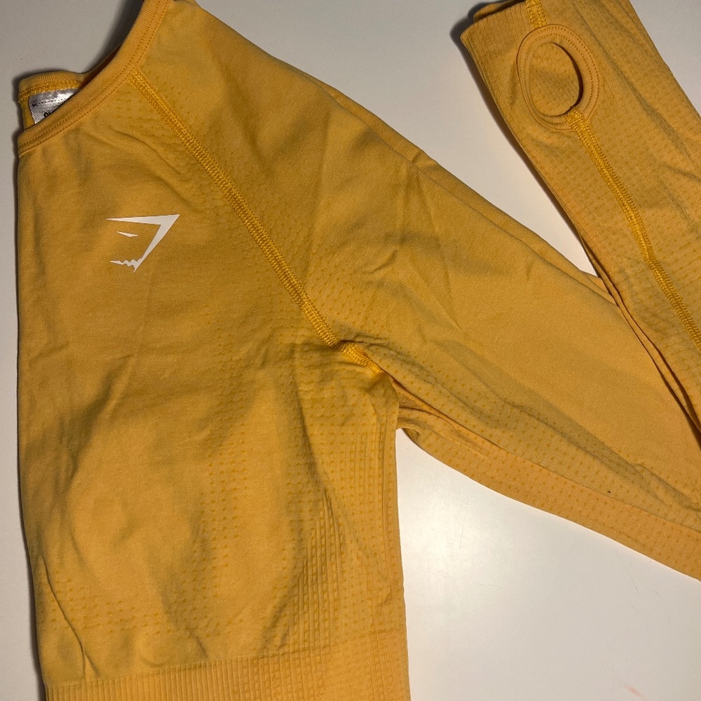 Gymshark Vital Seamless Crop Top- Yellow